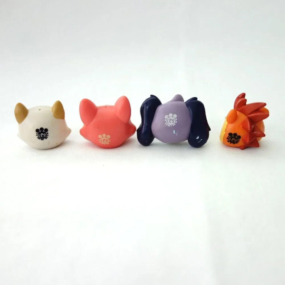 Authentic Littlest‎ Pet Shop LPS Mixed Lot of 4 Heads Only